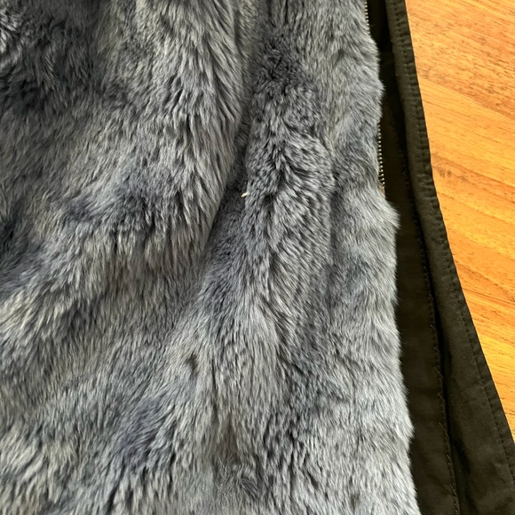 Rabbit fur Parka with a great hood. Gently loved sold as is ~, - Picture 2 of 16